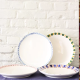 Set of 4 flat plates "grant & bell"