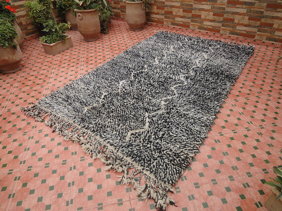 Carpet wool Beni Ouarain Moroccan Berber 250 x 153 cm
