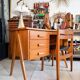 Bureau vintage pieds compas