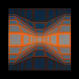 Complete portfolio (8 plates) from 1975 - Universal structures of the checkerboard - Victor Vasarely