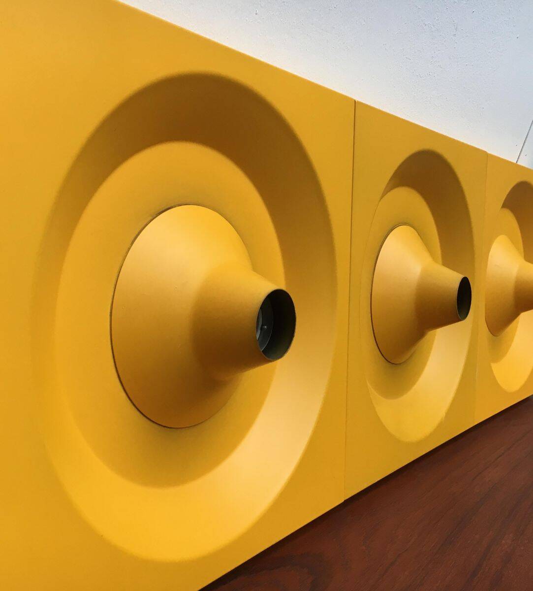 Wall lamp or ceiling light in metal by Klaus Hempel for Kaiser Leuchten, 1970s.