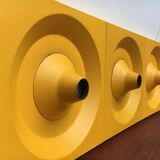 Wall lamp or ceiling light in metal by Klaus Hempel for Kaiser Leuchten, 1970s.