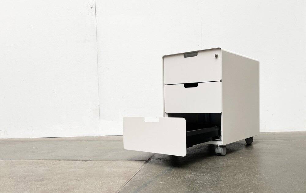 Metal office cart series ATM by Jasper Morrison for Vitra