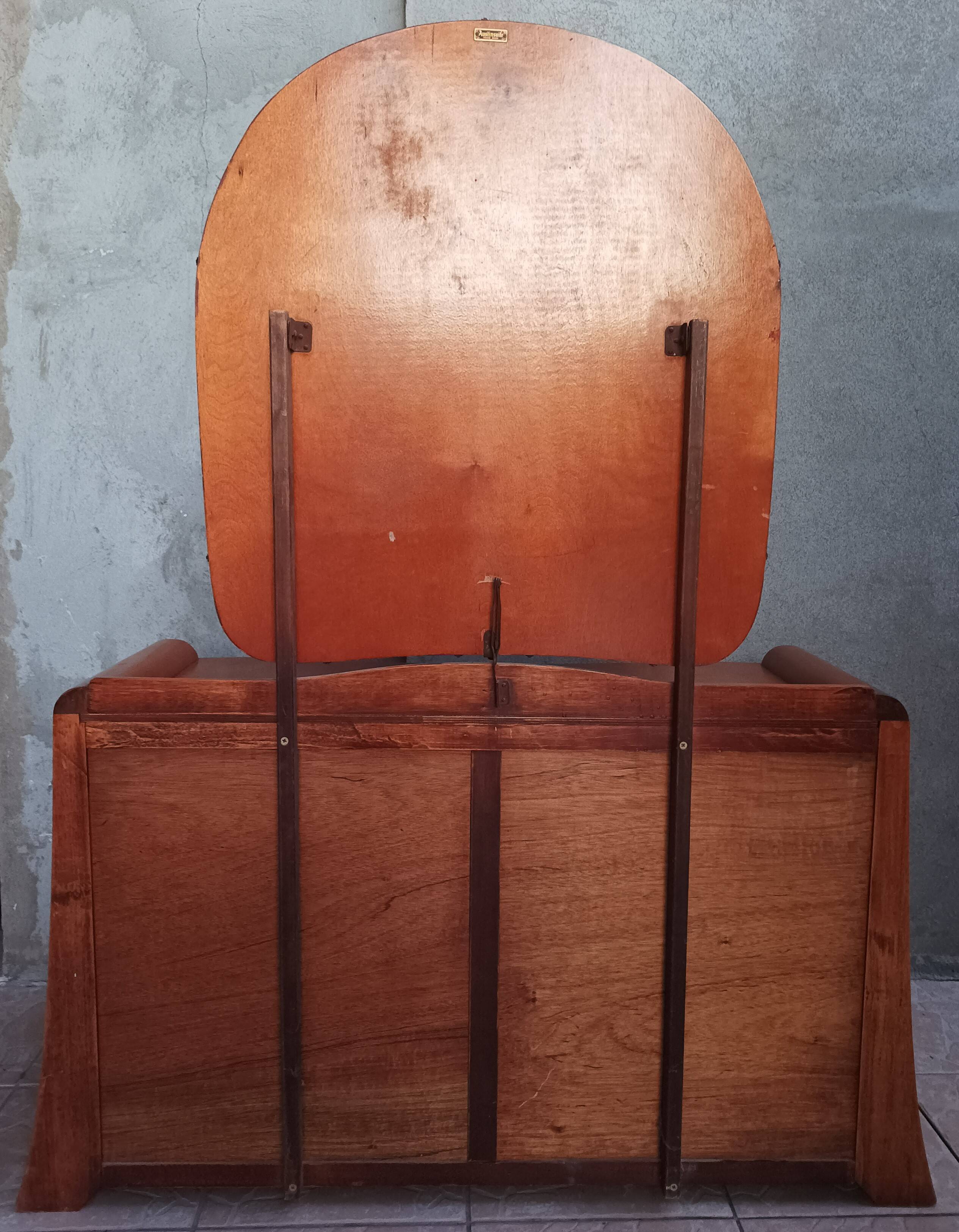 Austinsuite dressing table chest of drawers in Art Deco style oak 1960
