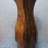 Sculptural olive wood pitcher from the 60s/70s