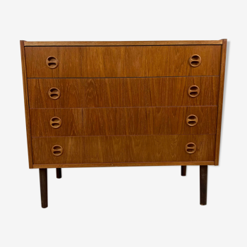 Vintage Scandinavian Teak Commodity, 60s