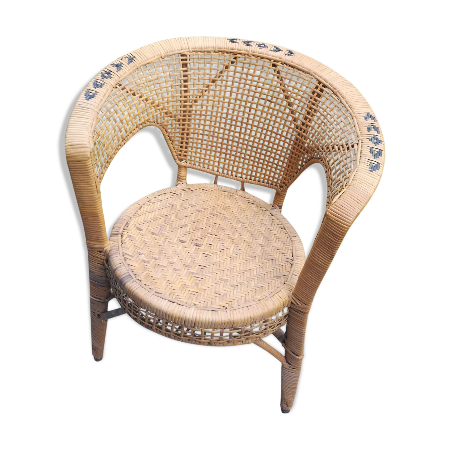 Rattan armchair