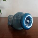 Vase with handle and spout Scavo Seguso Vetri d'Arte iridescent glass Murano 1950