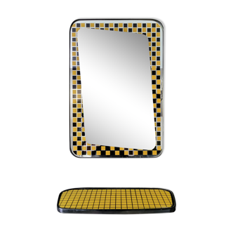 Vintage mirror & tablet 50'60'