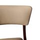 Chaise, cuir crème clair, pologne, 1960s