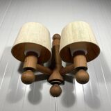 Uno Kristiansson wall lamp Pinus for Luxus Sweden 1970’s