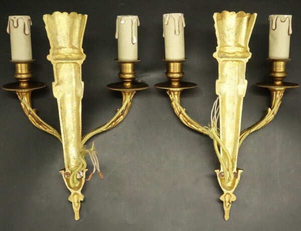 Pair of Louis XVI style sconces