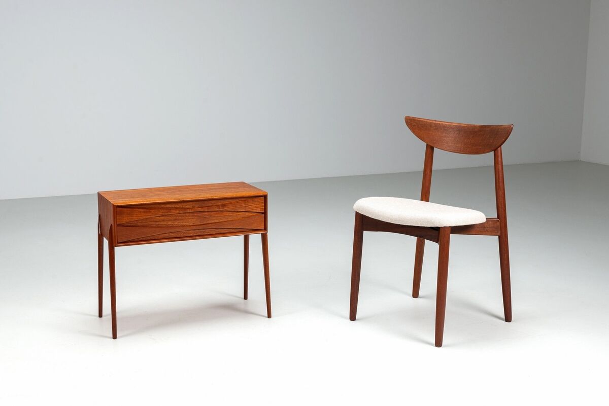 Rimbert Sandholt chest of drawers in teak Atelje Sweden 1960