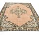 6x9 Light Green & Salmon Vintage Rug, 183x273Cm