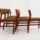 Set of six teak chairs, Danish design, 1970s, production: Denmark
