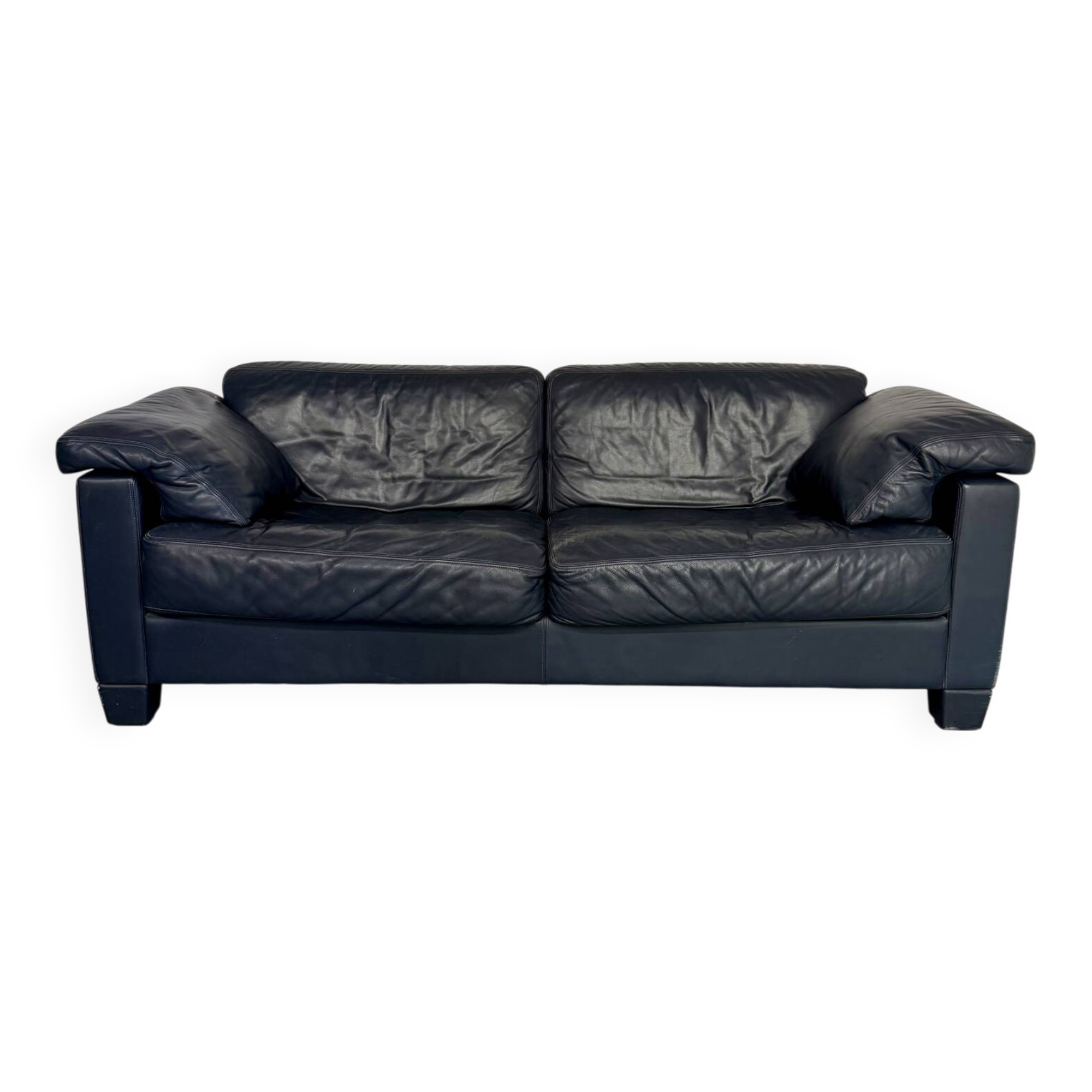 Canapé 3 places design de sede cuir épais modèle ds-17 vintage an80