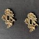 Pair of rocaille bronze keyholes from the 19th century