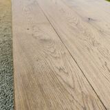 Farmhouse table in natural raw solid oak