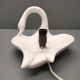 Ceramic swan lamp - Delfts Wit - 70s/80s - Netherlands