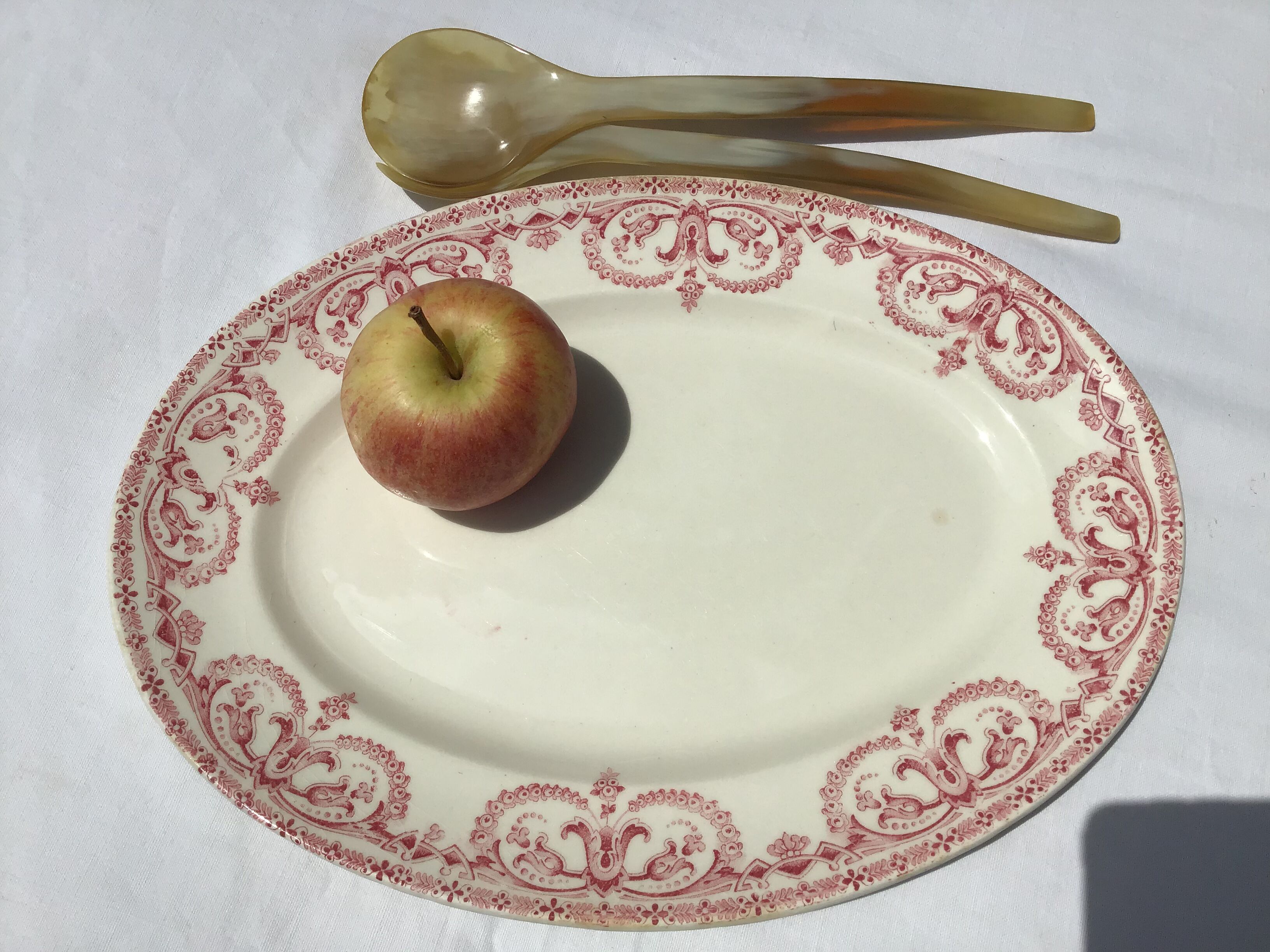 Dish Fer ovale Planteur de Caïffa guirlande