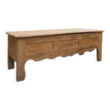 Banc Coffre en chêne massif Fin XIXème