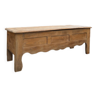 Banc Coffre en chêne massif Fin XIXème