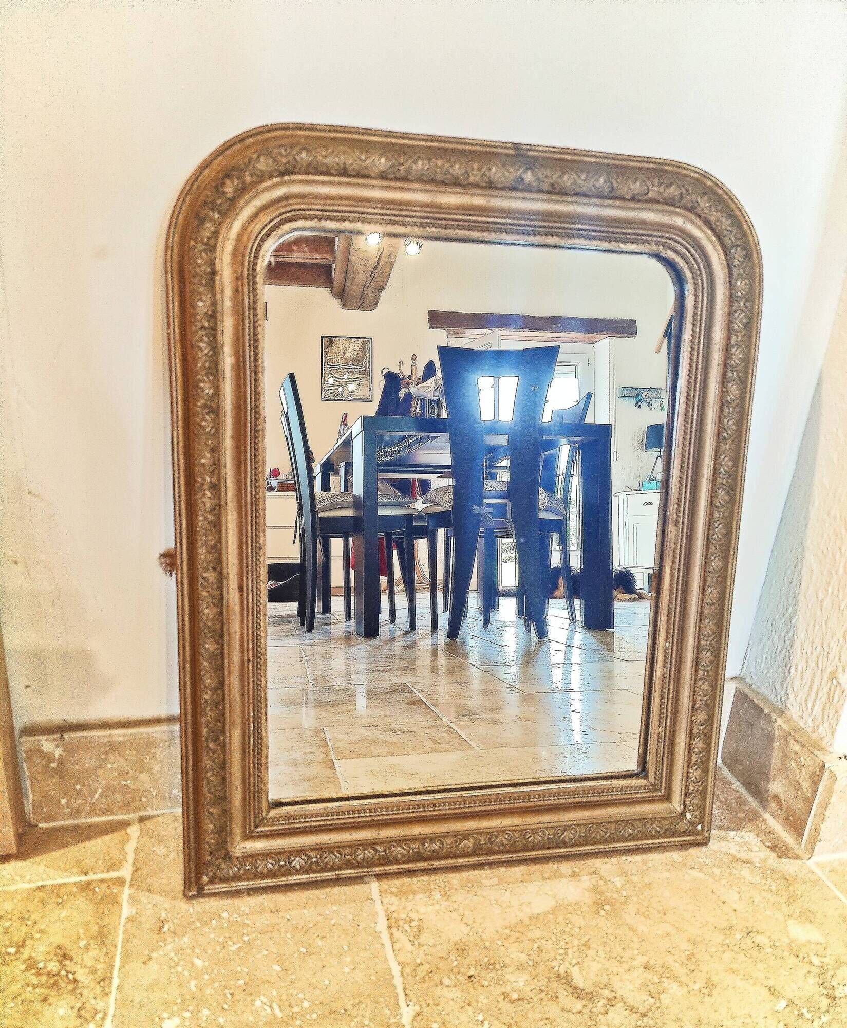 Louis philippe mirror in gilded wood (19)