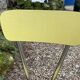Yellow Formica chairs with compass legs, 1950s