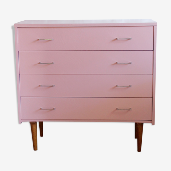 Pink vintage dresser