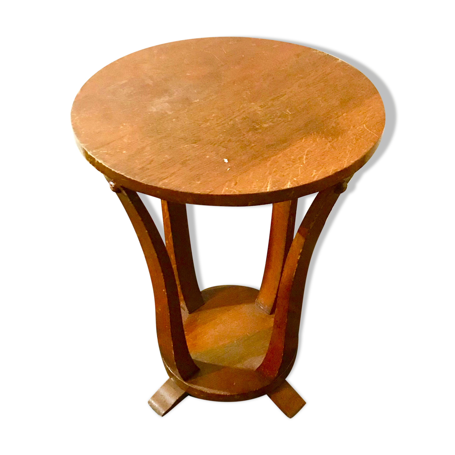 Small pedestal table art deco