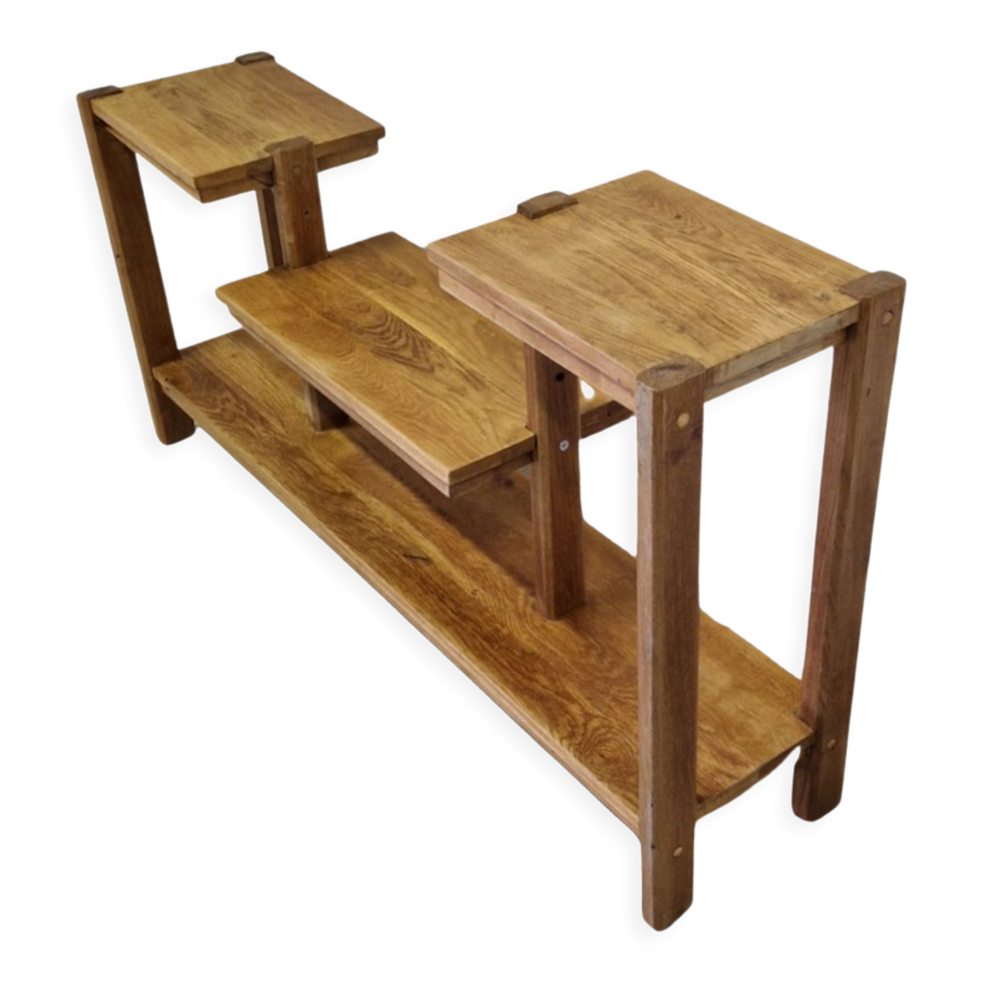 Modernist style oak side table, Netherlands 1960s