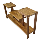 Modernist style oak side table, Netherlands 1960s