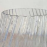 Contemporary embossed crystal vase