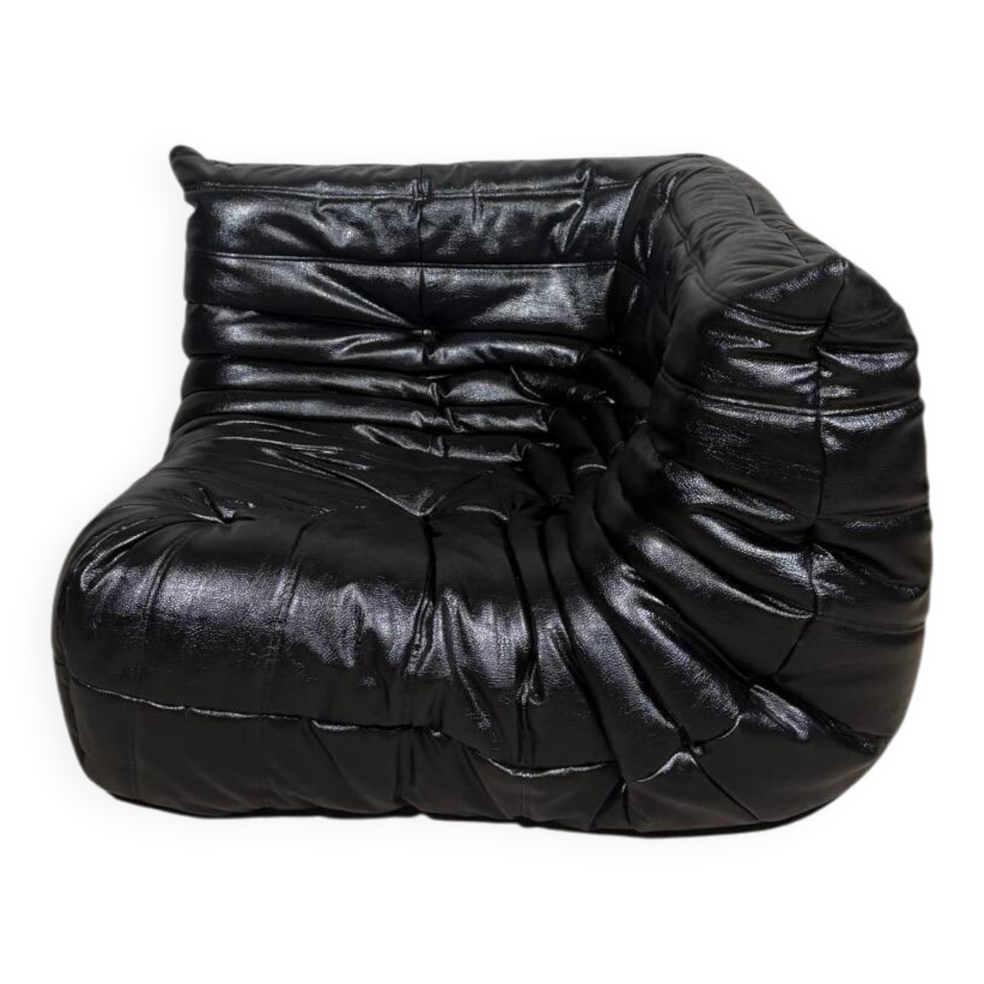 Togo angle faux leather Black - Ligne Roset