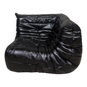 Togo angle faux leather Black - Ligne Roset