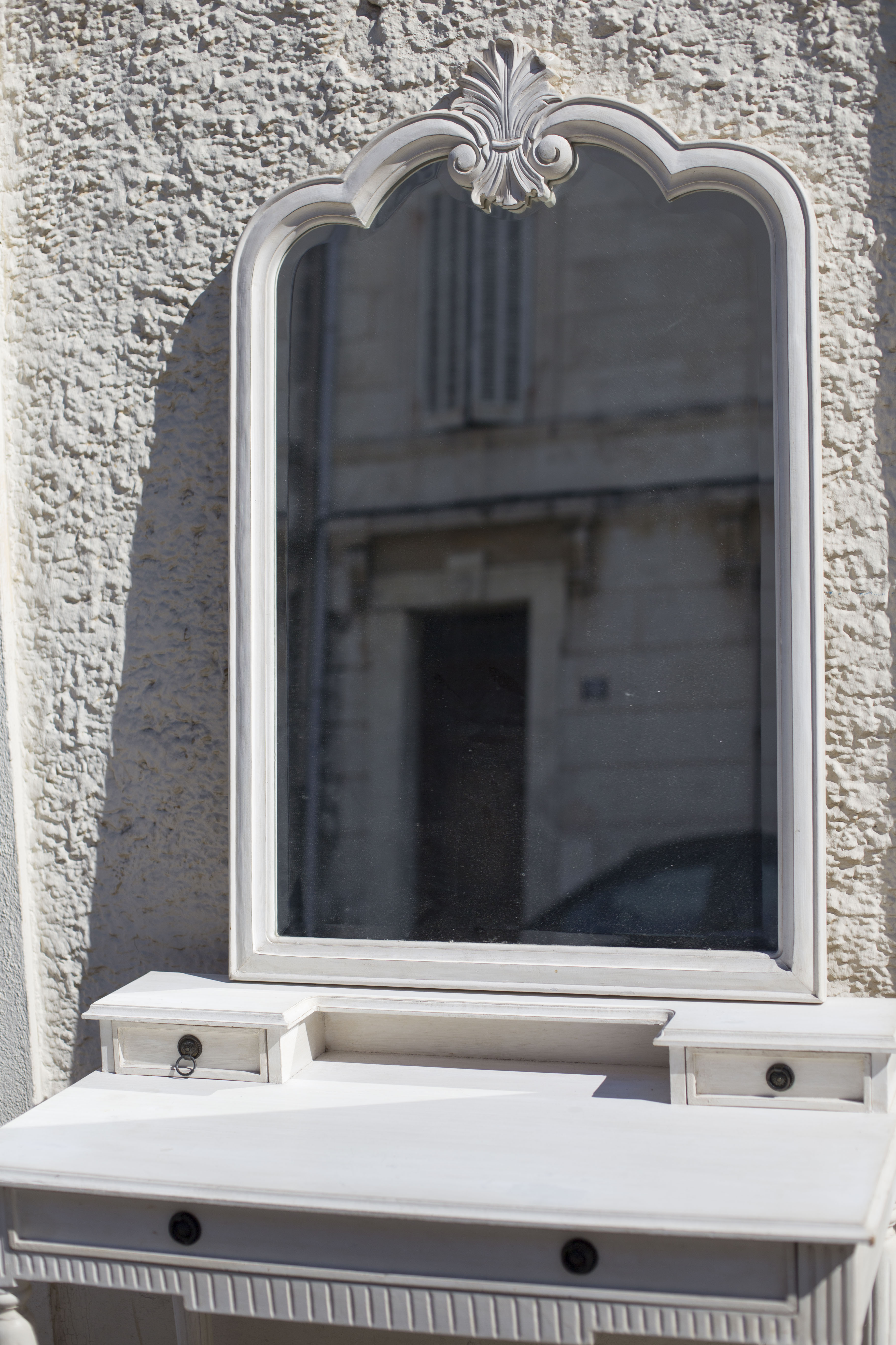 Italian mirror bevelled glass 68x107cm