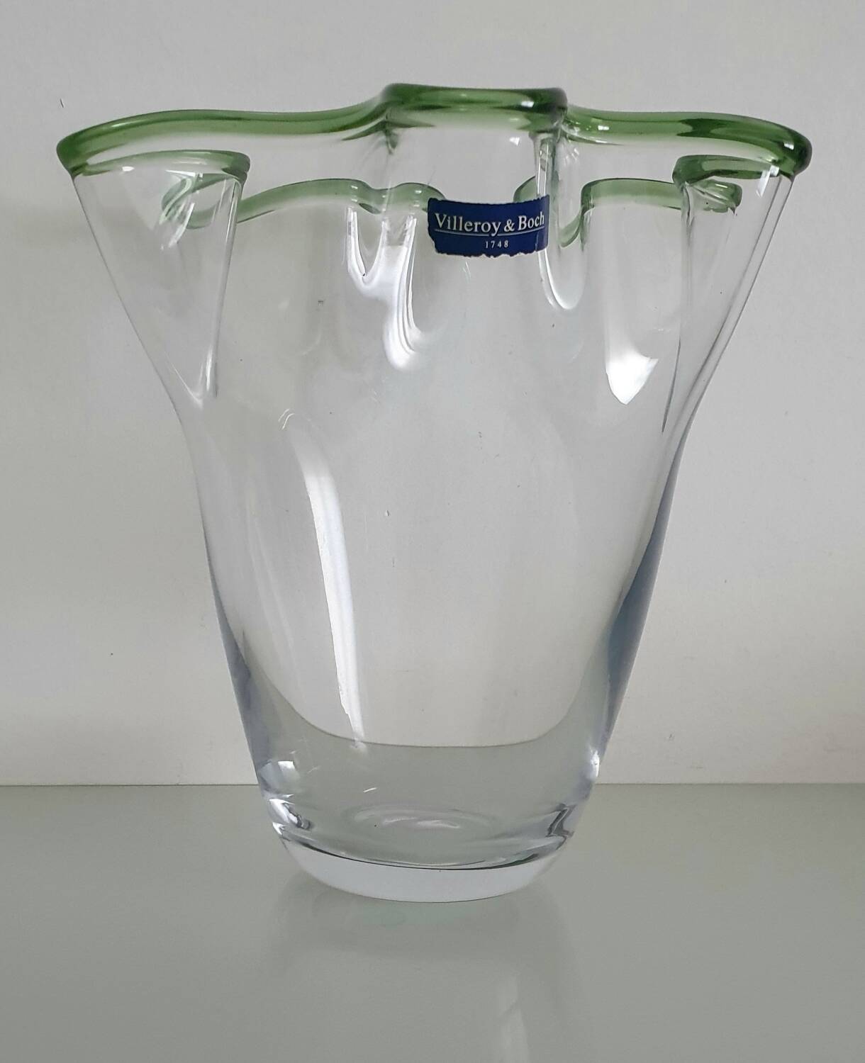 Villeroy and Boch glass and crystal corolla vase