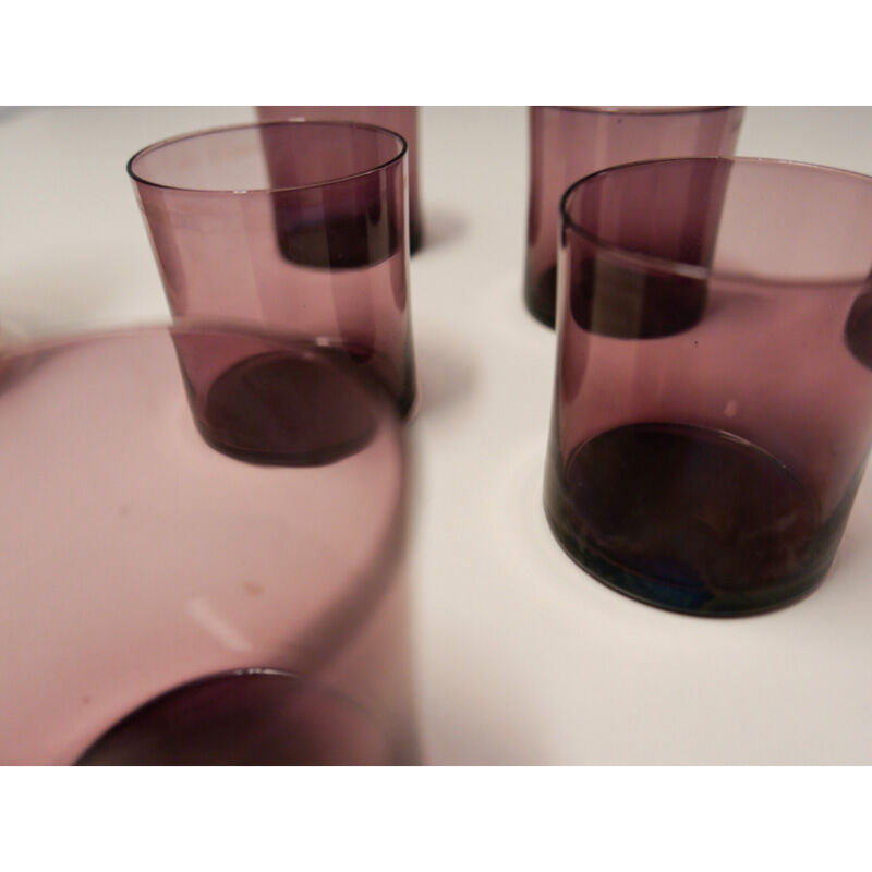 Water carafe and glasses, Italy 1960s