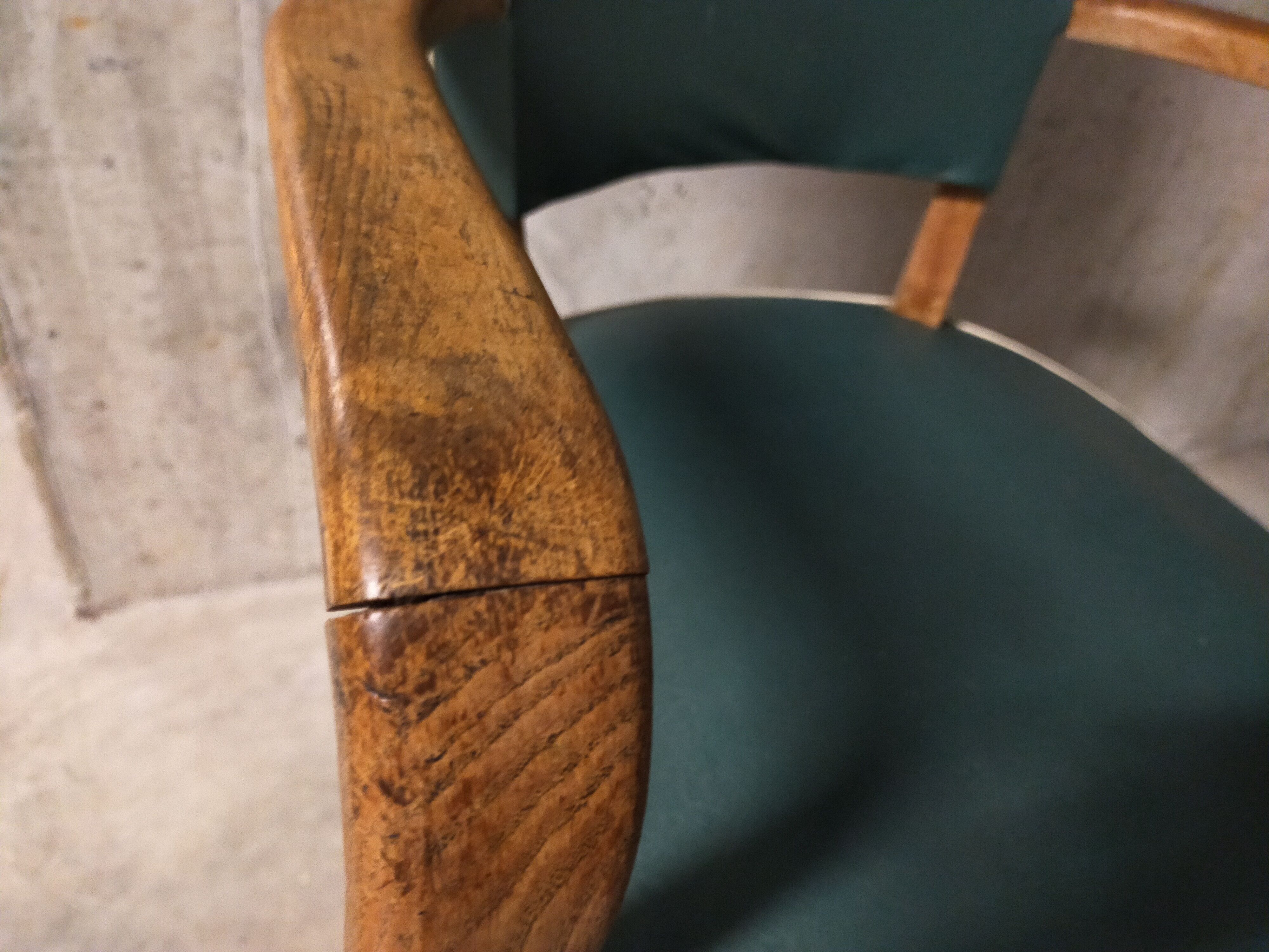 Pair of 50s bridge armchairs