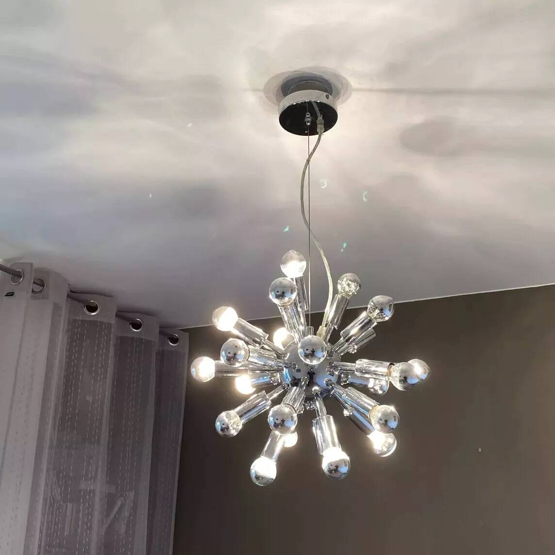 SPOUTNIK pendant light. 1980. Space age.