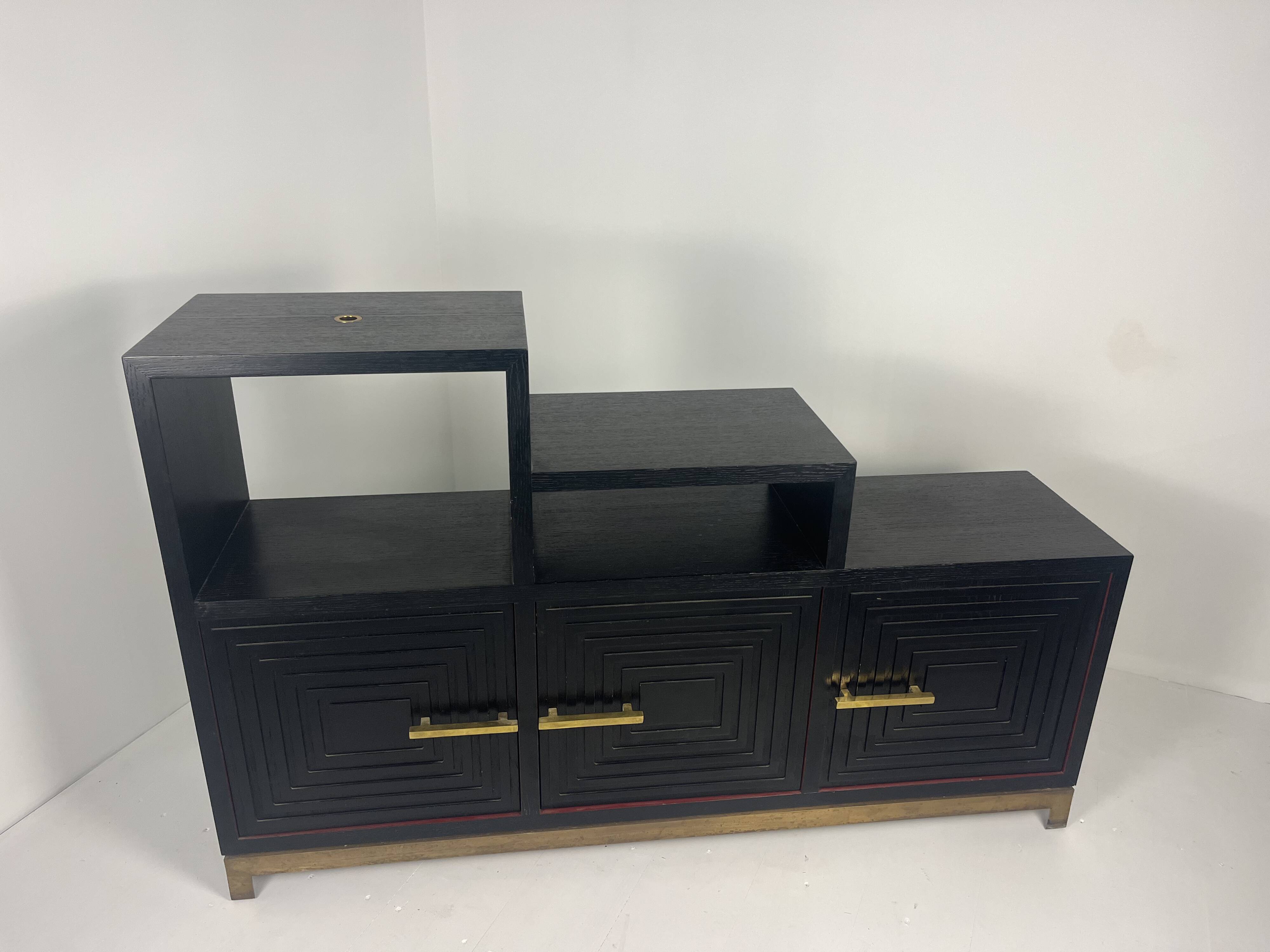 Meuble buffet asymétrique des années 1990