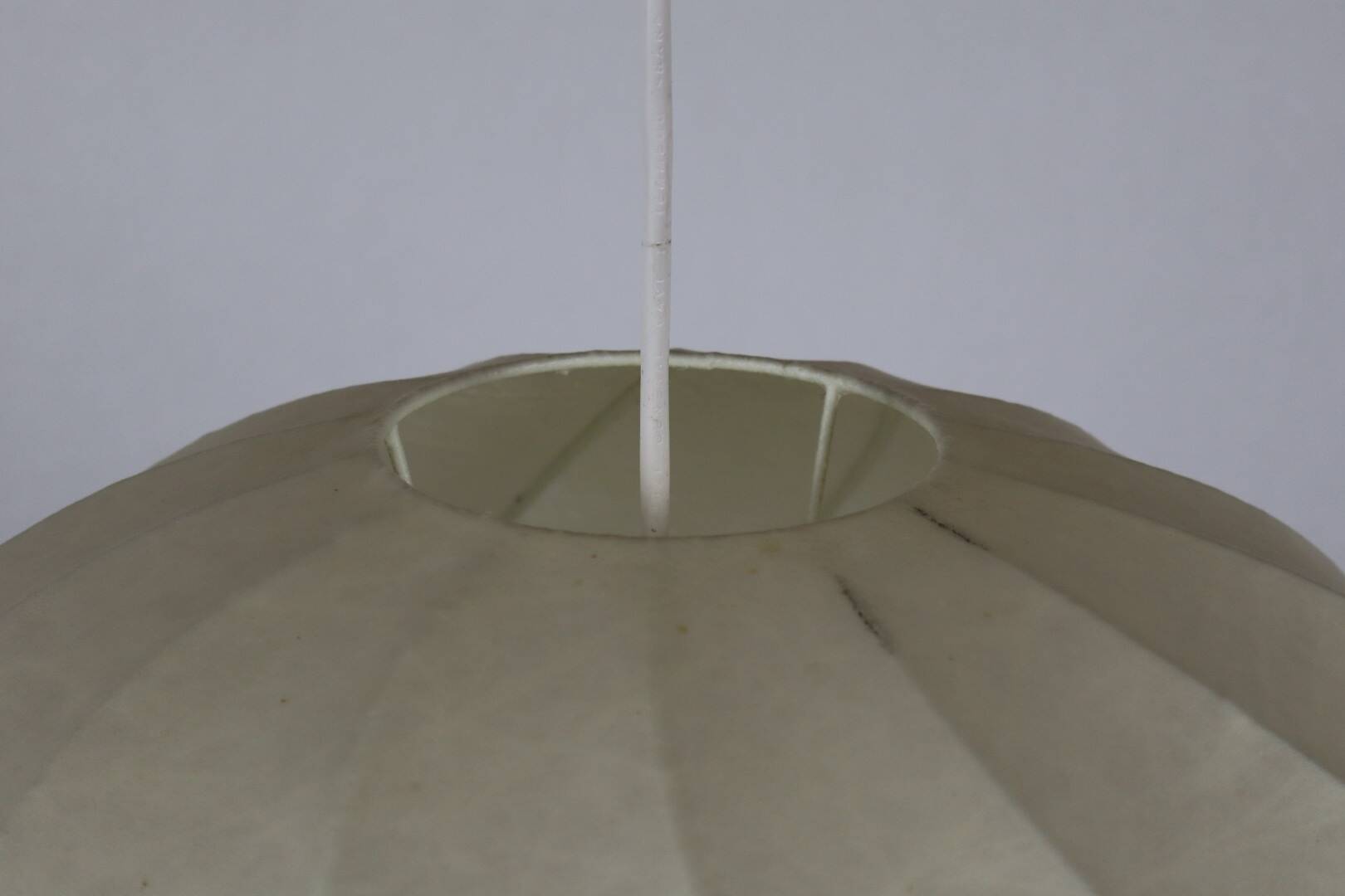 Midcentury cocoon swirl hanging pendant lamp, Germany 1960s