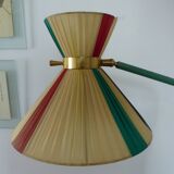 Lampadaire tripode DIABOLO de la Maison LUNEL des années 50 double éclairage