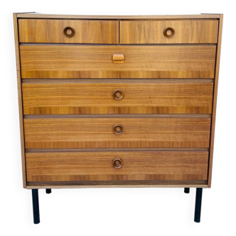 Vintage walnut chest of drawers