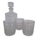 Vintage Whiskey Decanter and Glasses