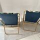 Pair of vintage Lafuma armchairs from the 60s/70s – Made in France – floral fabric