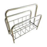 Magazine or vinyl holder in gold metal, 1960s