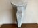 Console murale brutaliste en bois peint 1970
