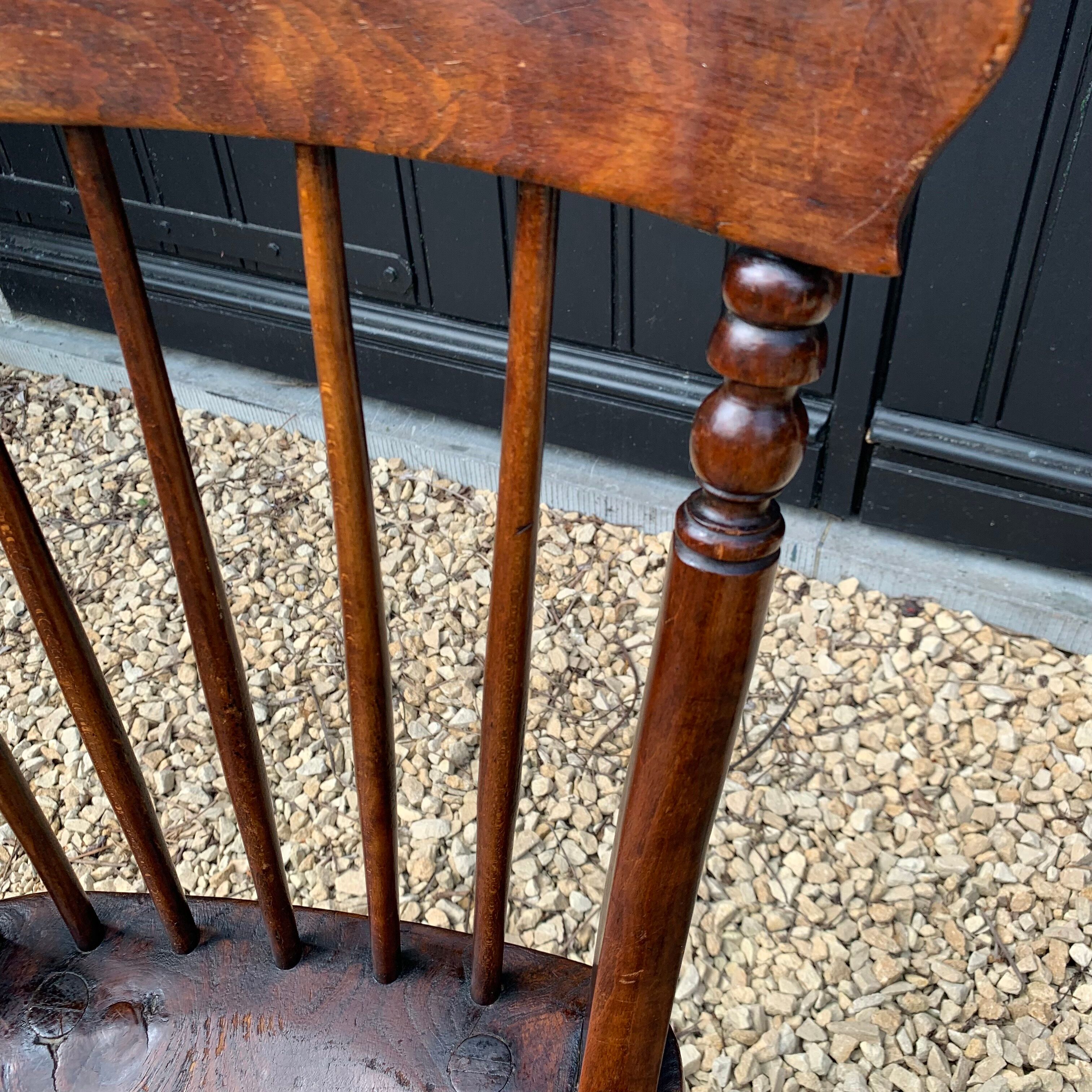 Pair of Windsor chairs stamped