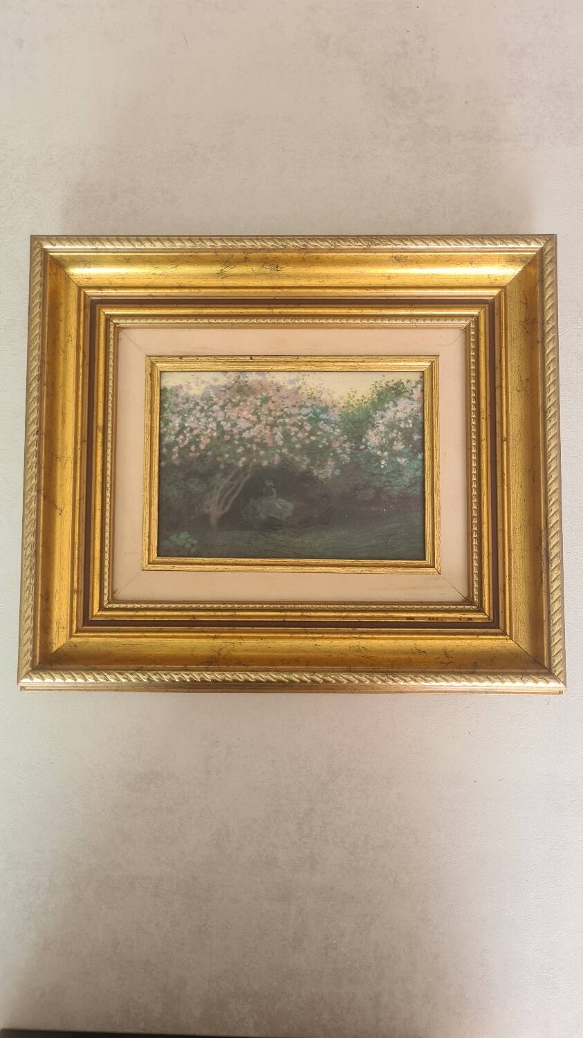 Oil painting on canvas "Lilac, gray weather" Claude Monet